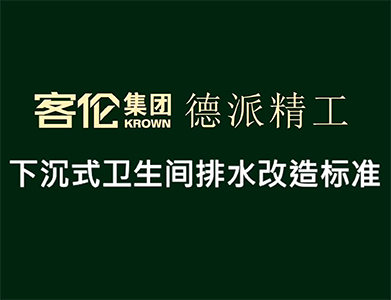 水電階段-下沉式衛生間排水改造標準